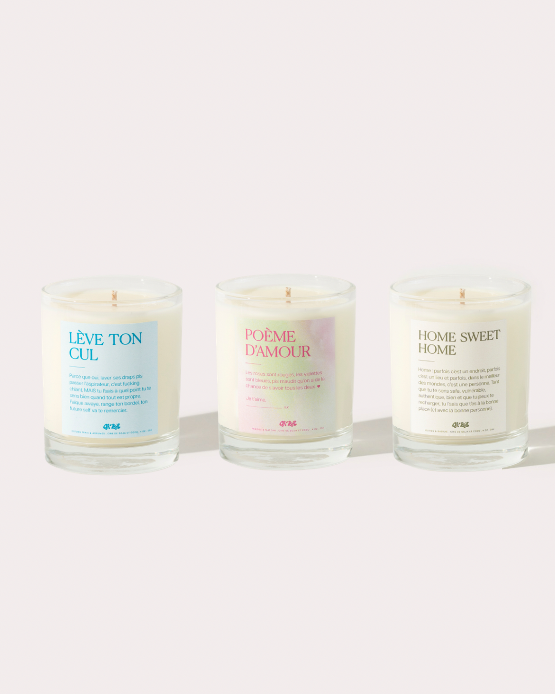 Trio de bougies