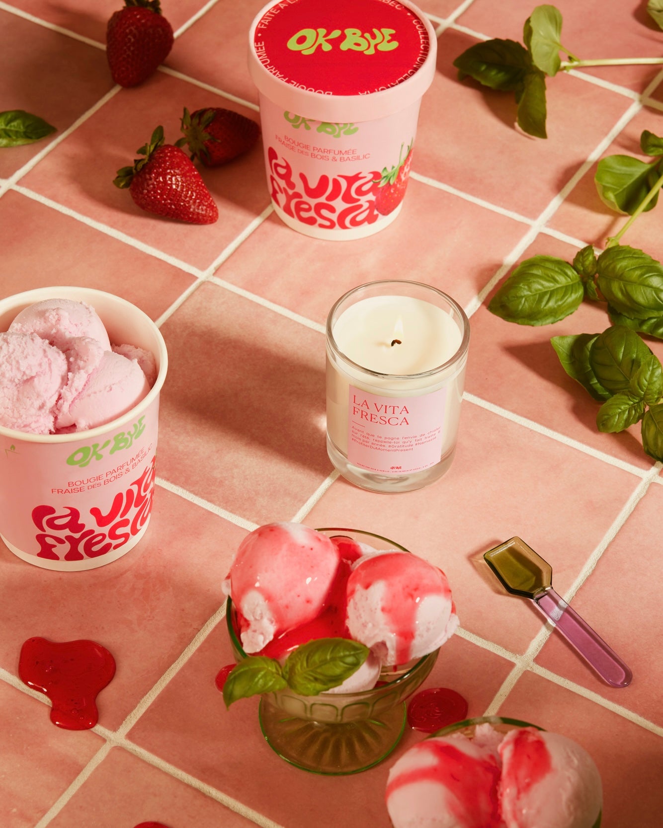 Fraise des bois & Basilic