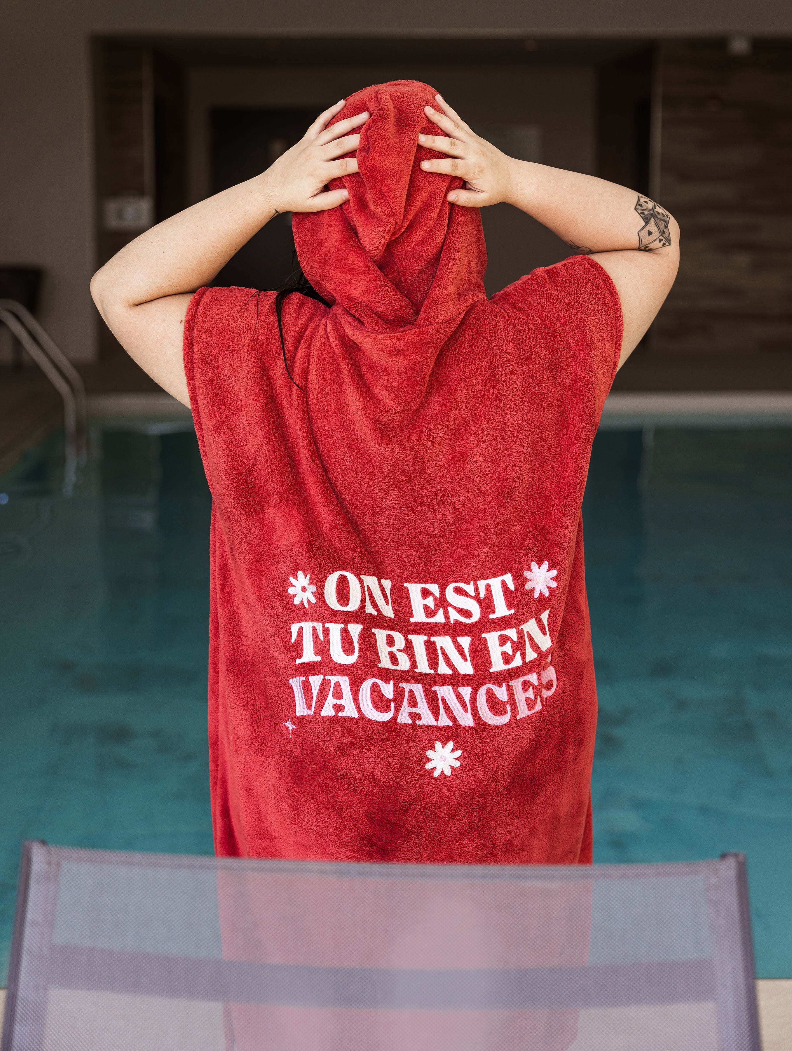 Hooded towel - Are you on vacation?