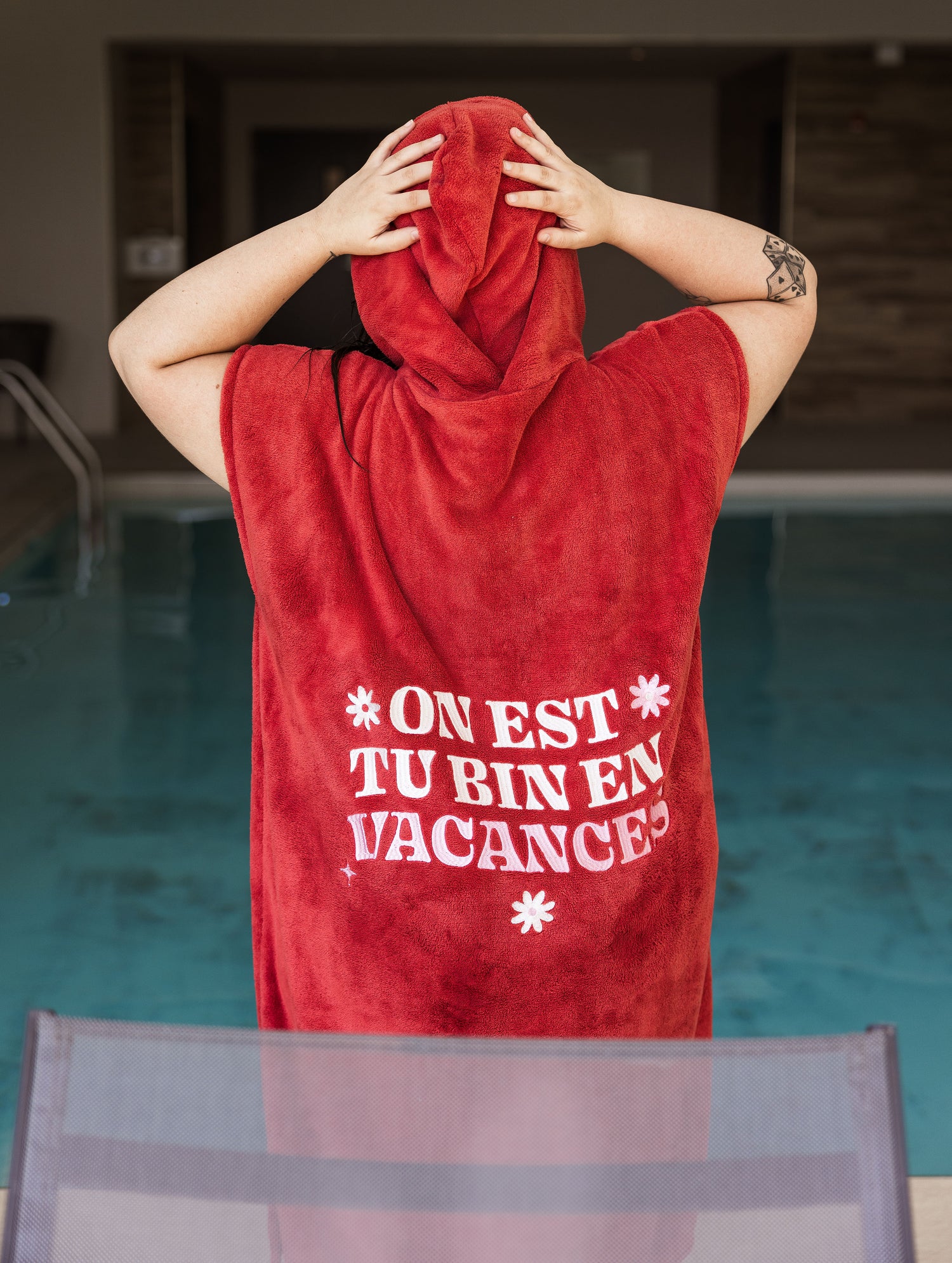 Hooded towel - Are you on vacation? 